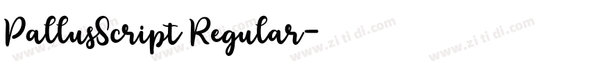 PallusScript Regular字体转换